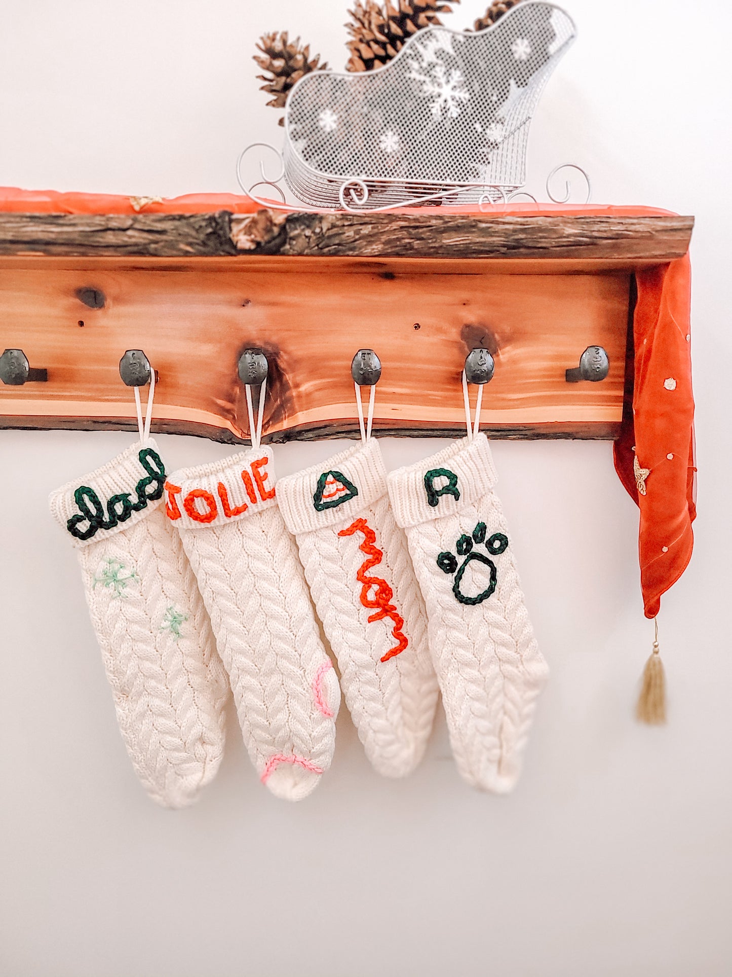 Custom Embroidered Stockings