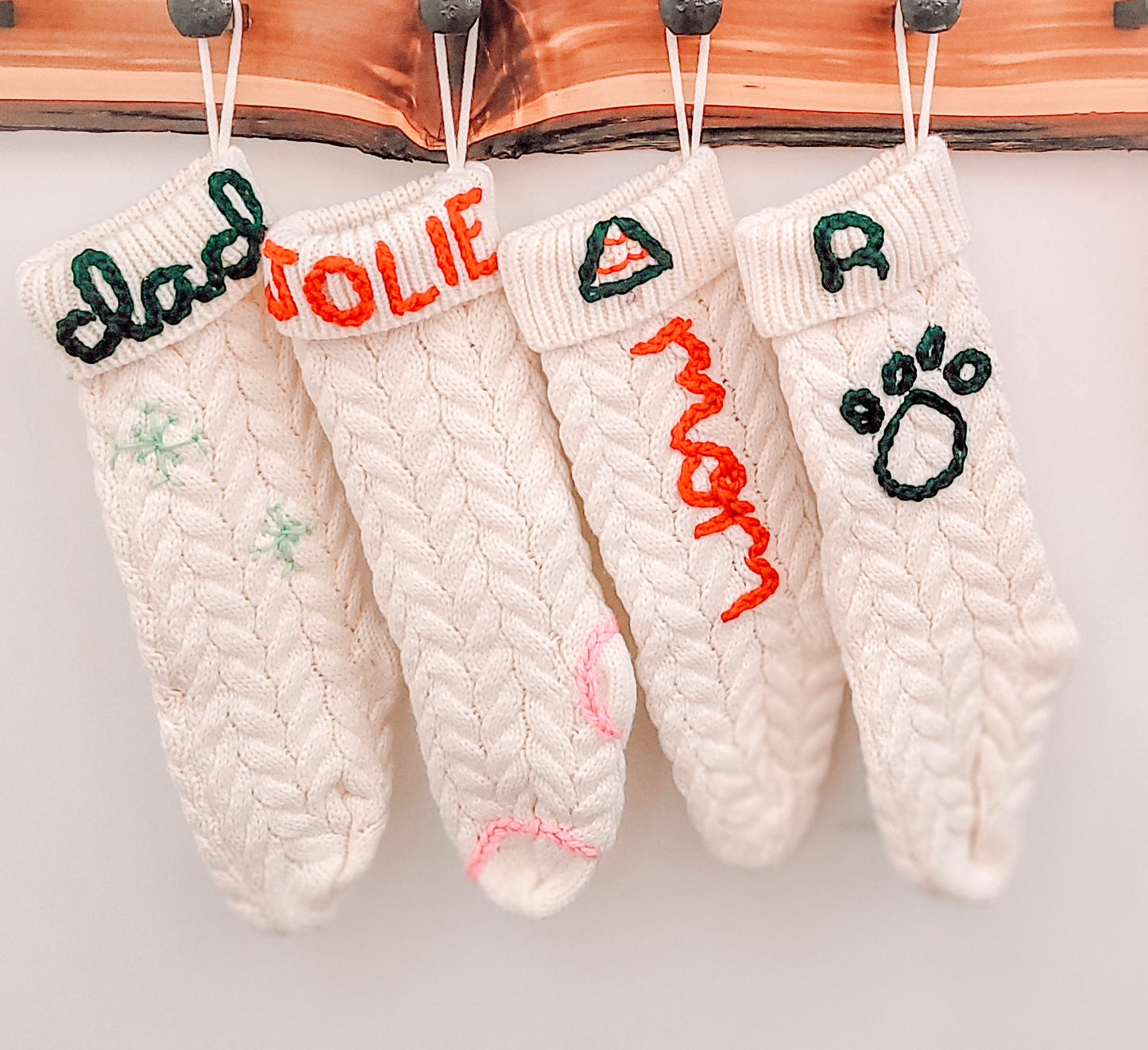 Custom Embroidered Stockings