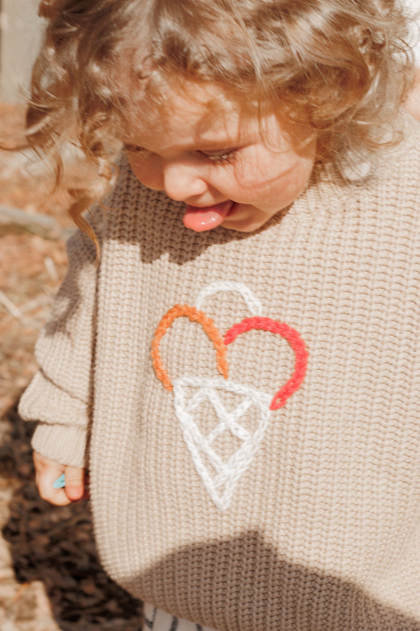 Chunky Knit Sweater in Caramel Ice Cream
